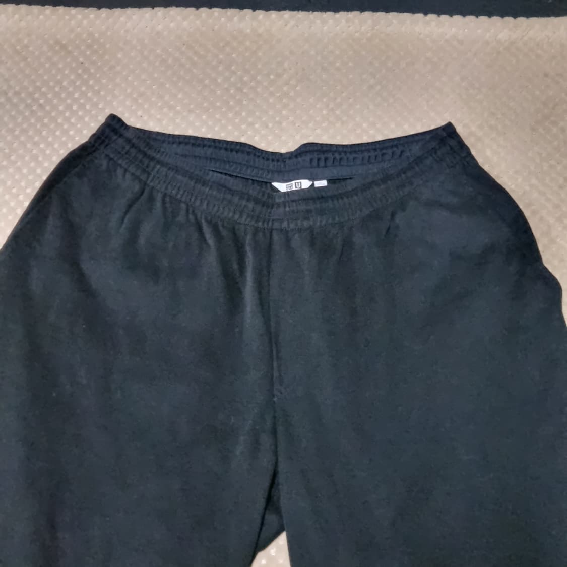 (XL) 유니클로 U 블랙 와이드 테이퍼드 팬츠 상품이미지2