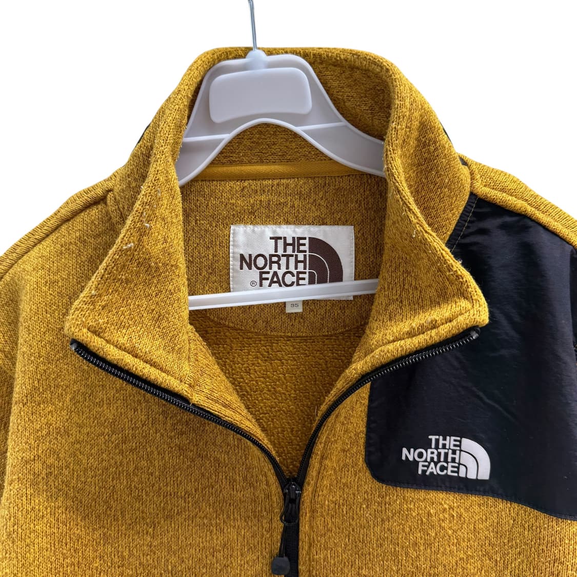 [M] 노스페이스 옐로우 니트 집업 상품이미지5