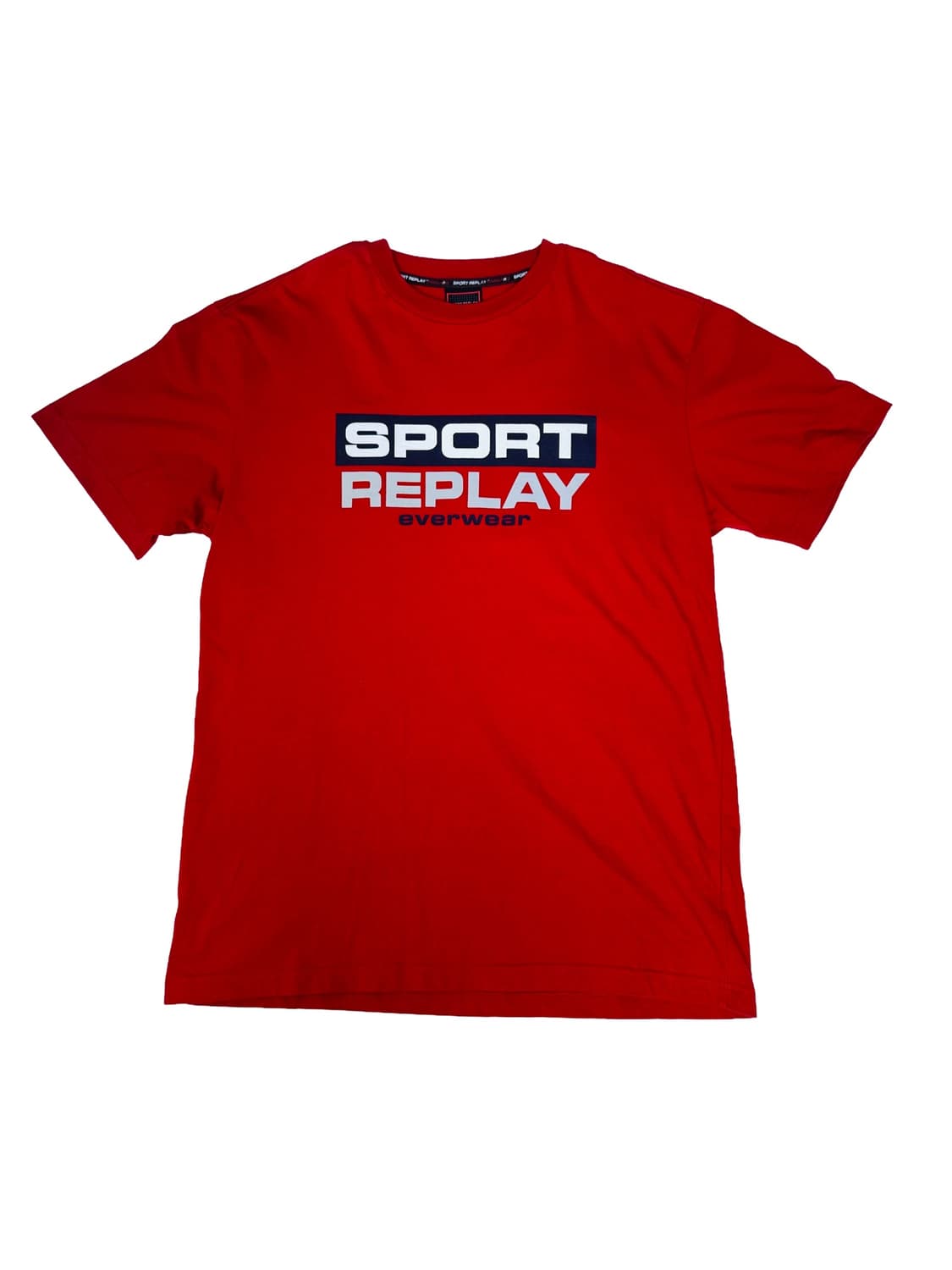 빈티지 00s 스포트리플레이 SPORTREPLAY 로고 티셔츠 M 상품이미지1