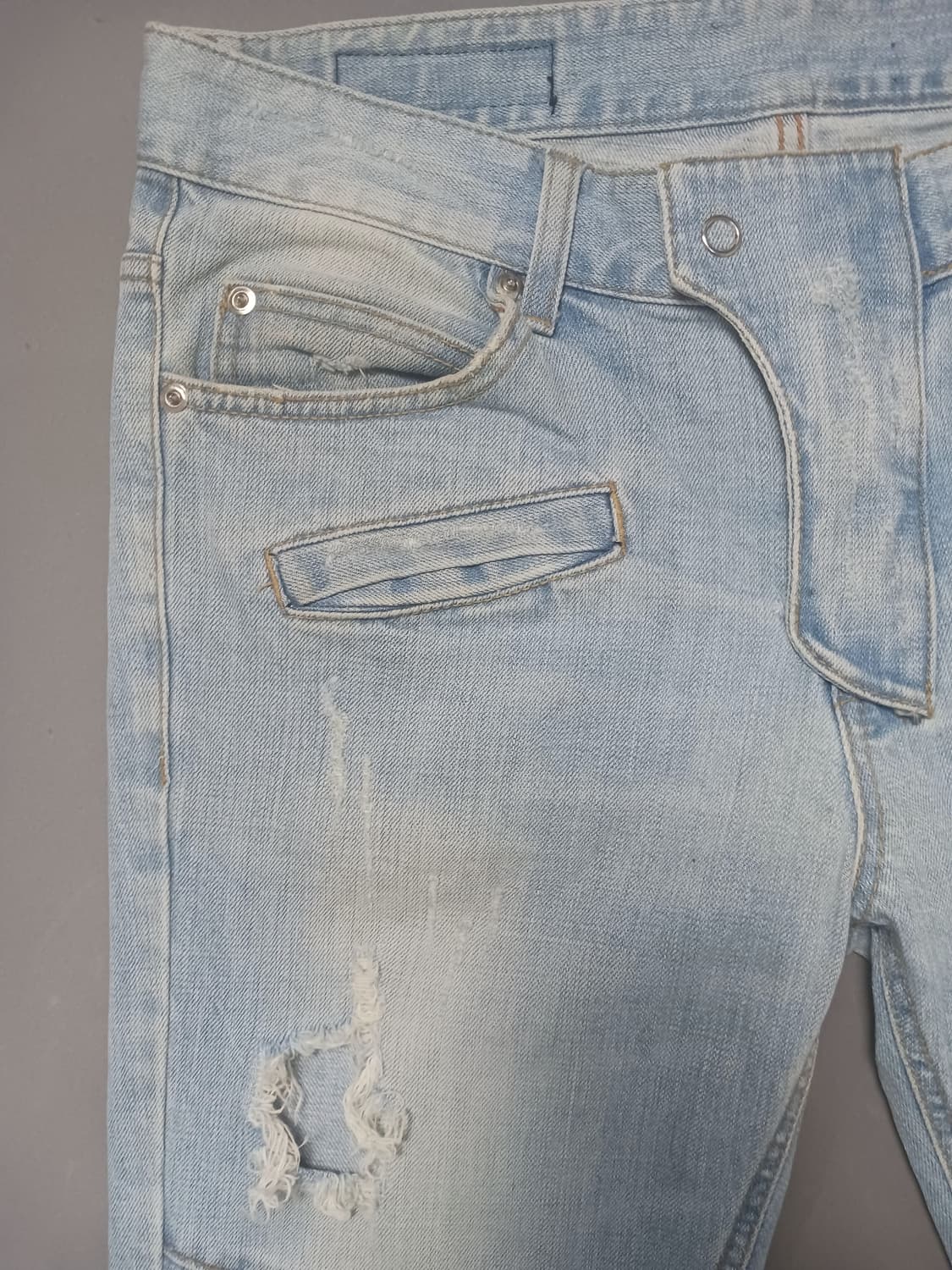 [32] 발망 연청 디스 바이커진 청바지 상품이미지2