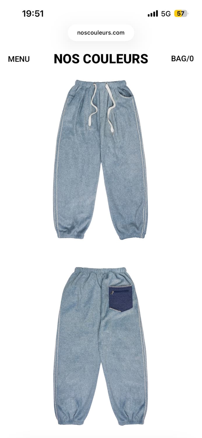 노쿨러스 UL FLEECE PANTS 02 BLUE 상품이미지1