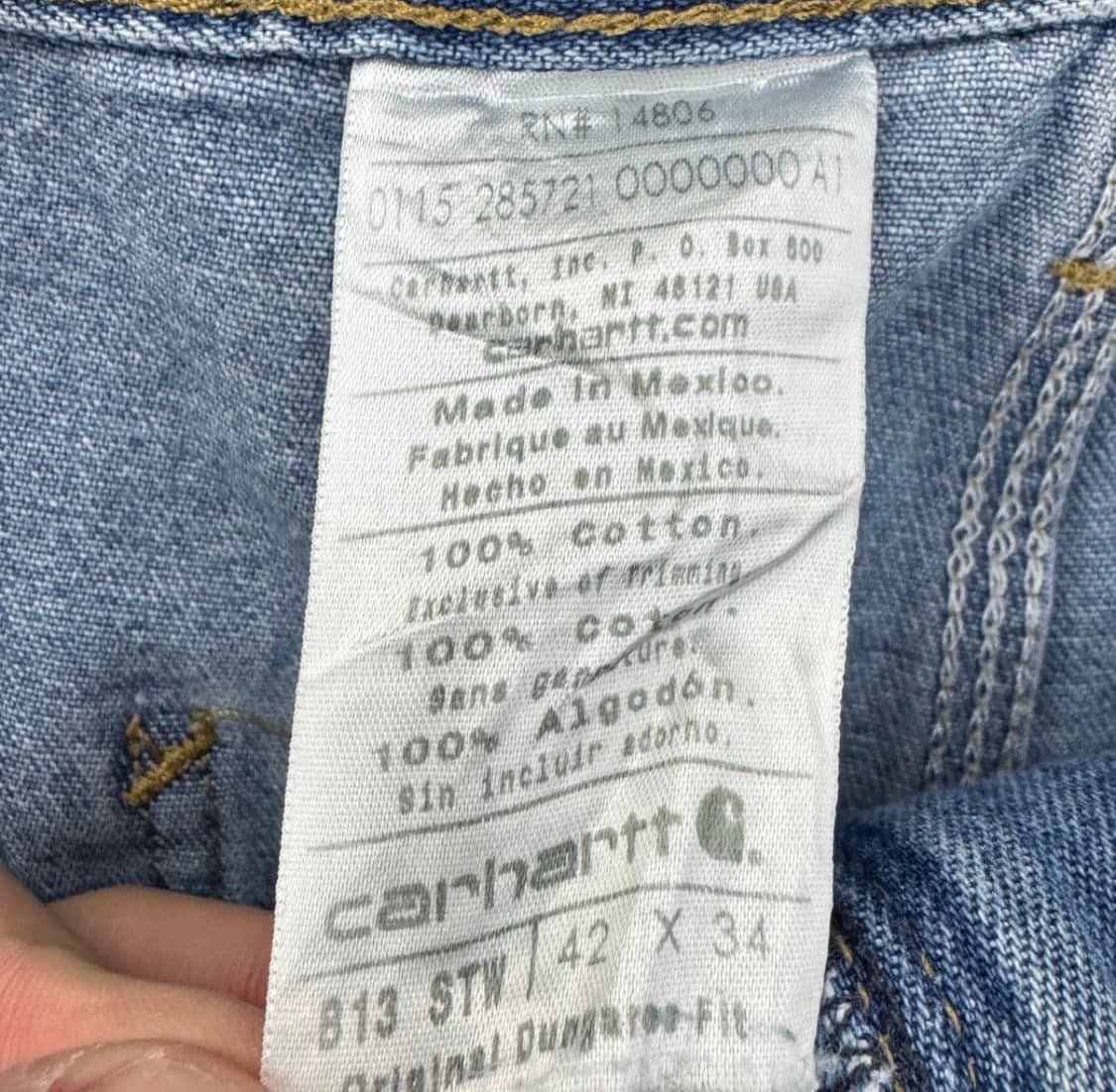 칼하트 카펜터 팬츠 42x34  상품이미지3