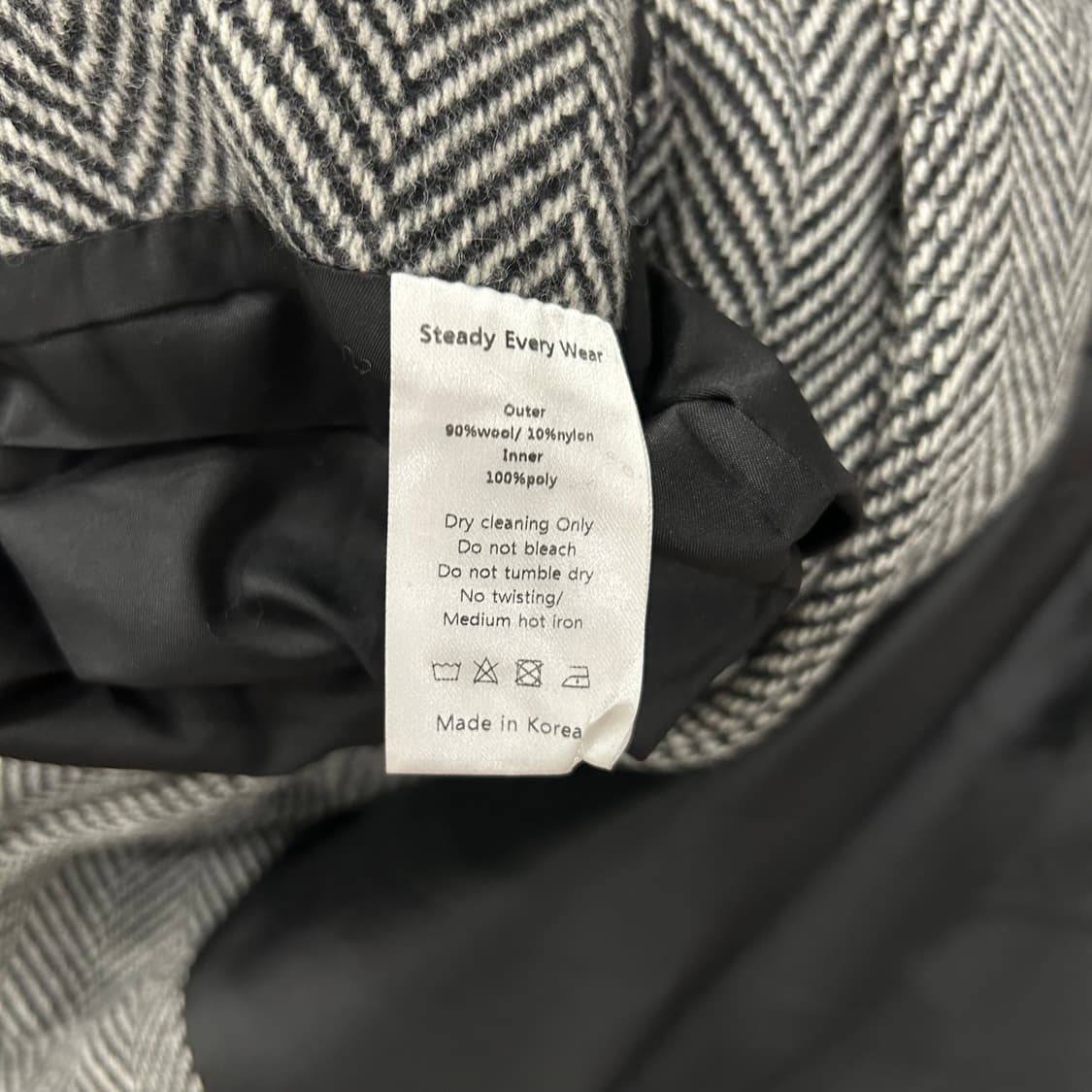 스테디에브리웨어 헤링본 발마칸코트 상품이미지5