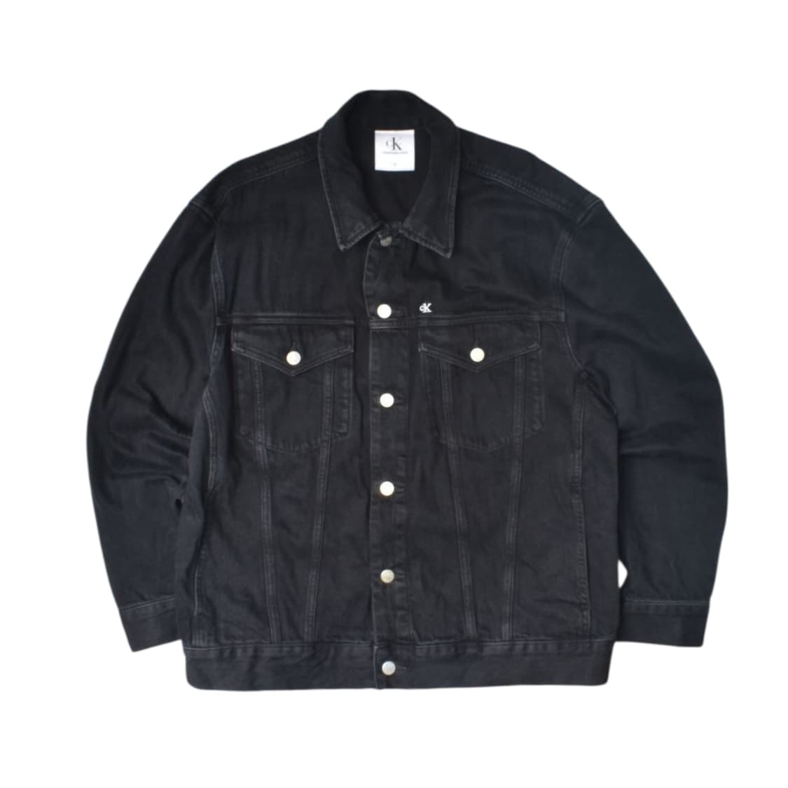 캘빈클라인 흑청 블랙 트러커 데님 청자켓 상품이미지2