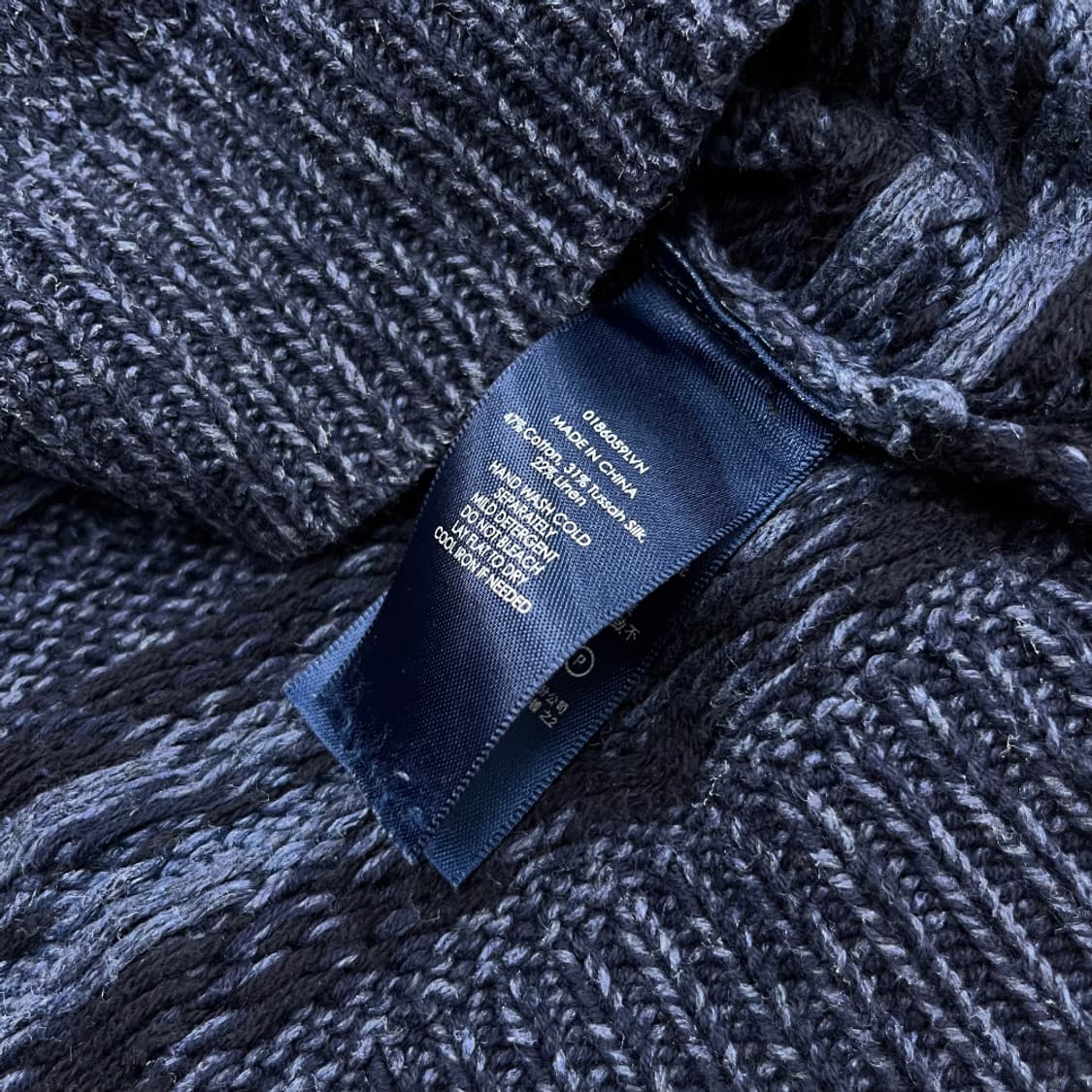 폴로 랄프로렌 90s 딥블루 에스닉패턴 브이 니트 XL 상품이미지5