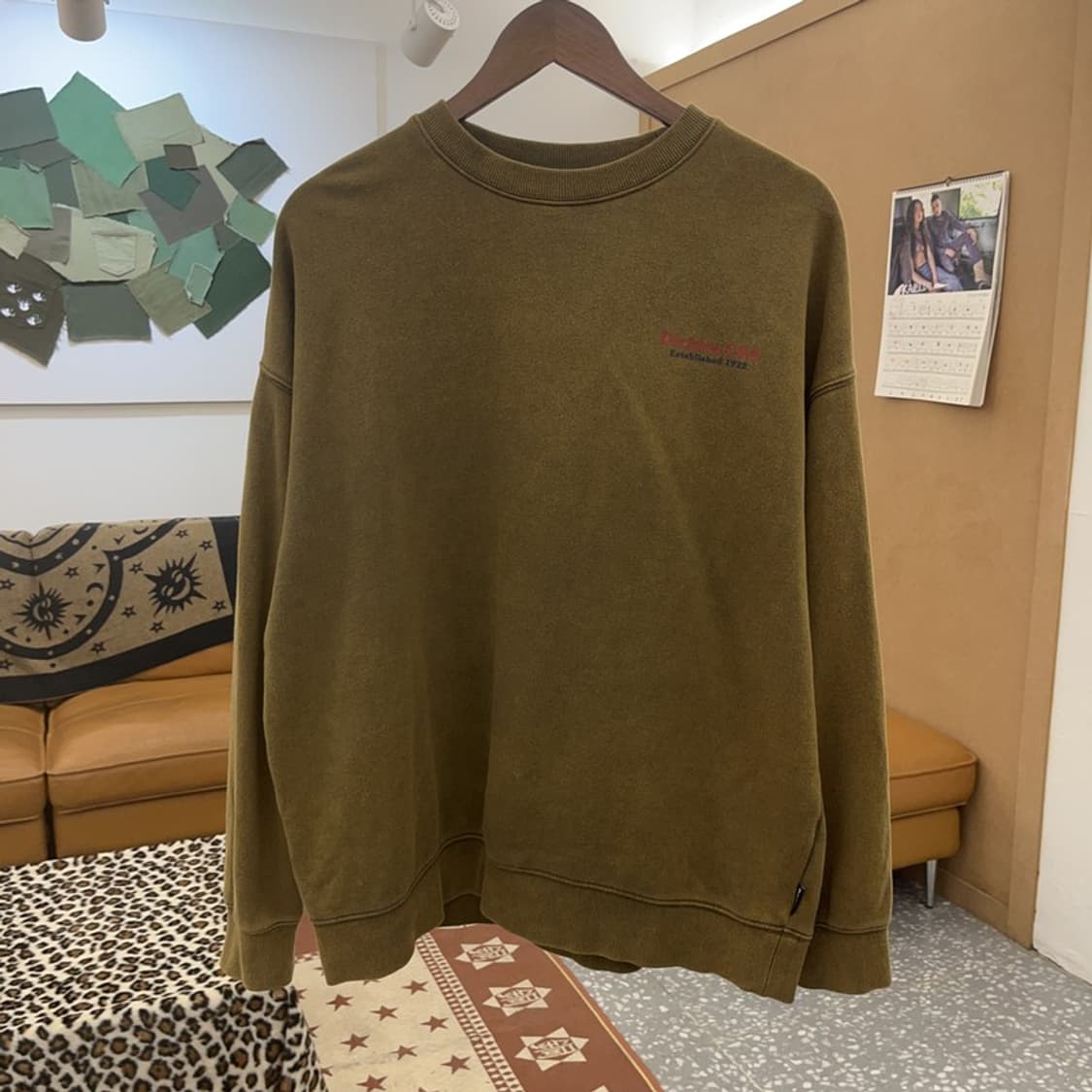 디키즈 클래식라인 빈티지 비어맨 기모 맨투맨 M C09656 상품이미지3