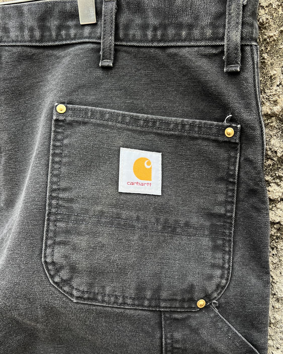 [40] 90s 미국제 칼하트 블랙 더블니 B01 BLK 상품이미지5