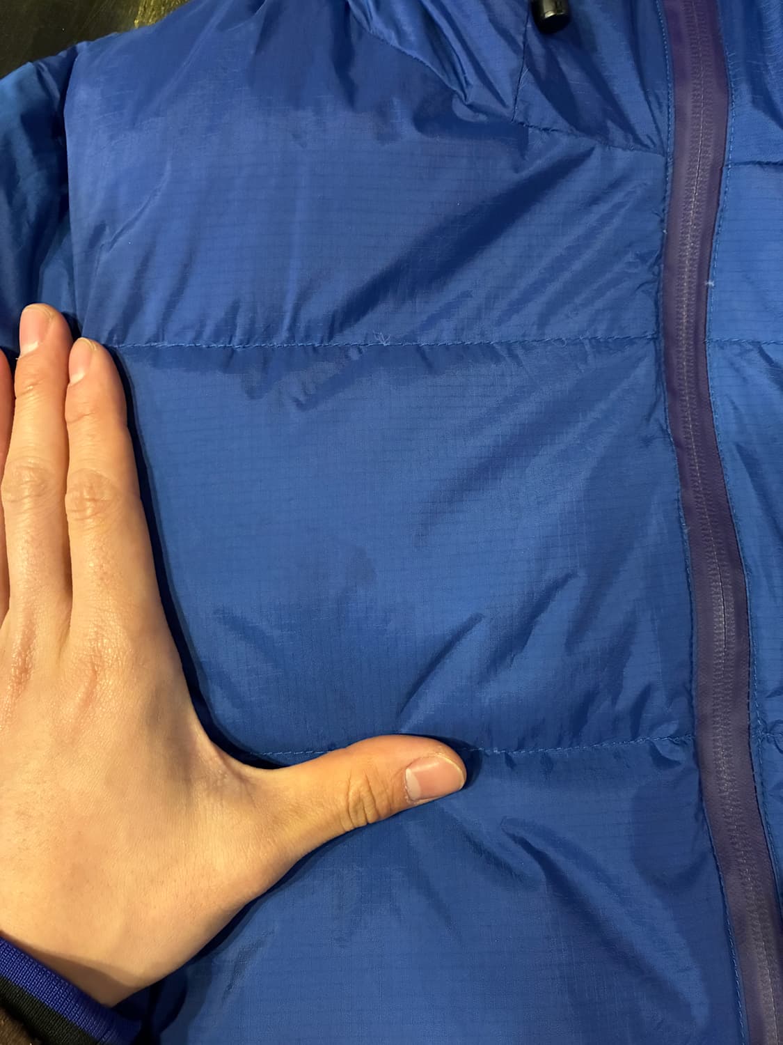 M) 난가 NANGA x 클리프 메이어 핑거홀 립스탑 패딩 딥블루 상품이미지10