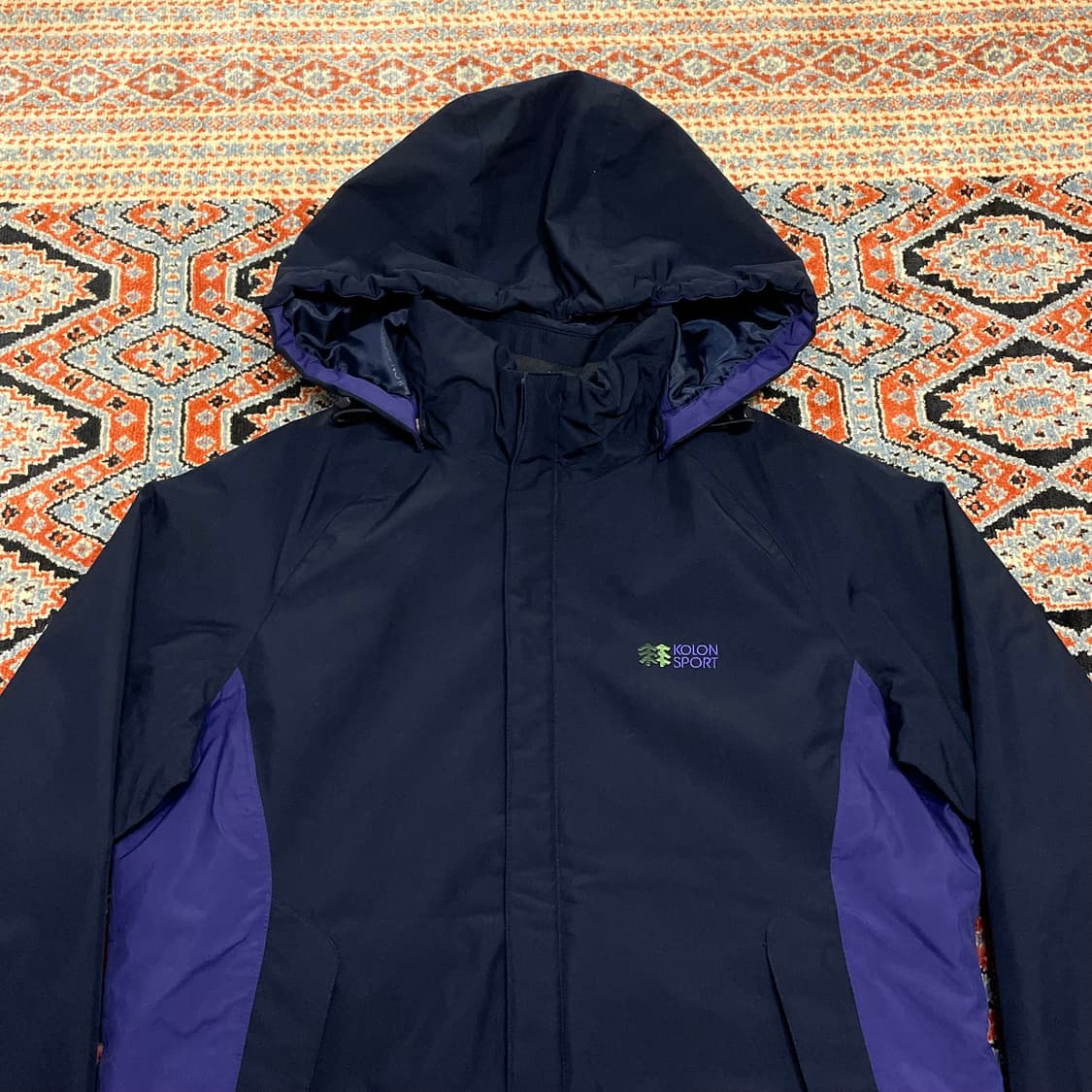 코오롱스포츠 네이비 밍크 기모안감 바람막이 점퍼 여성90 상품이미지2