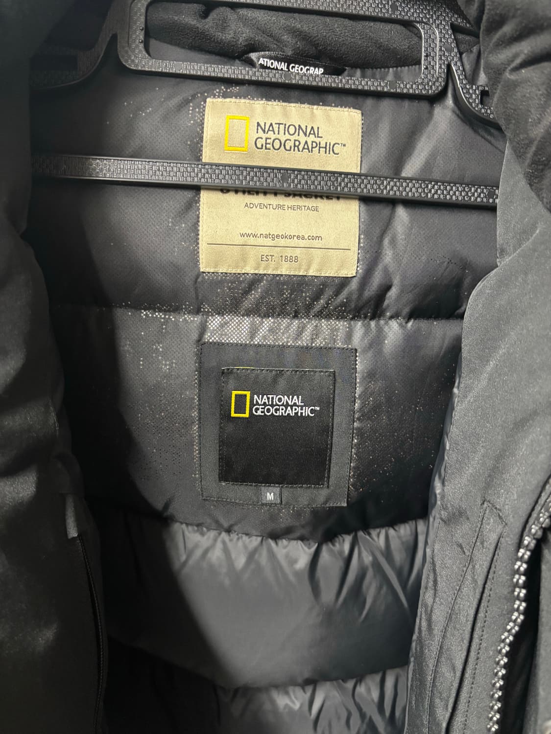내셔널지오그래픽 유틸리티 숏패딩 블랙 상품이미지5