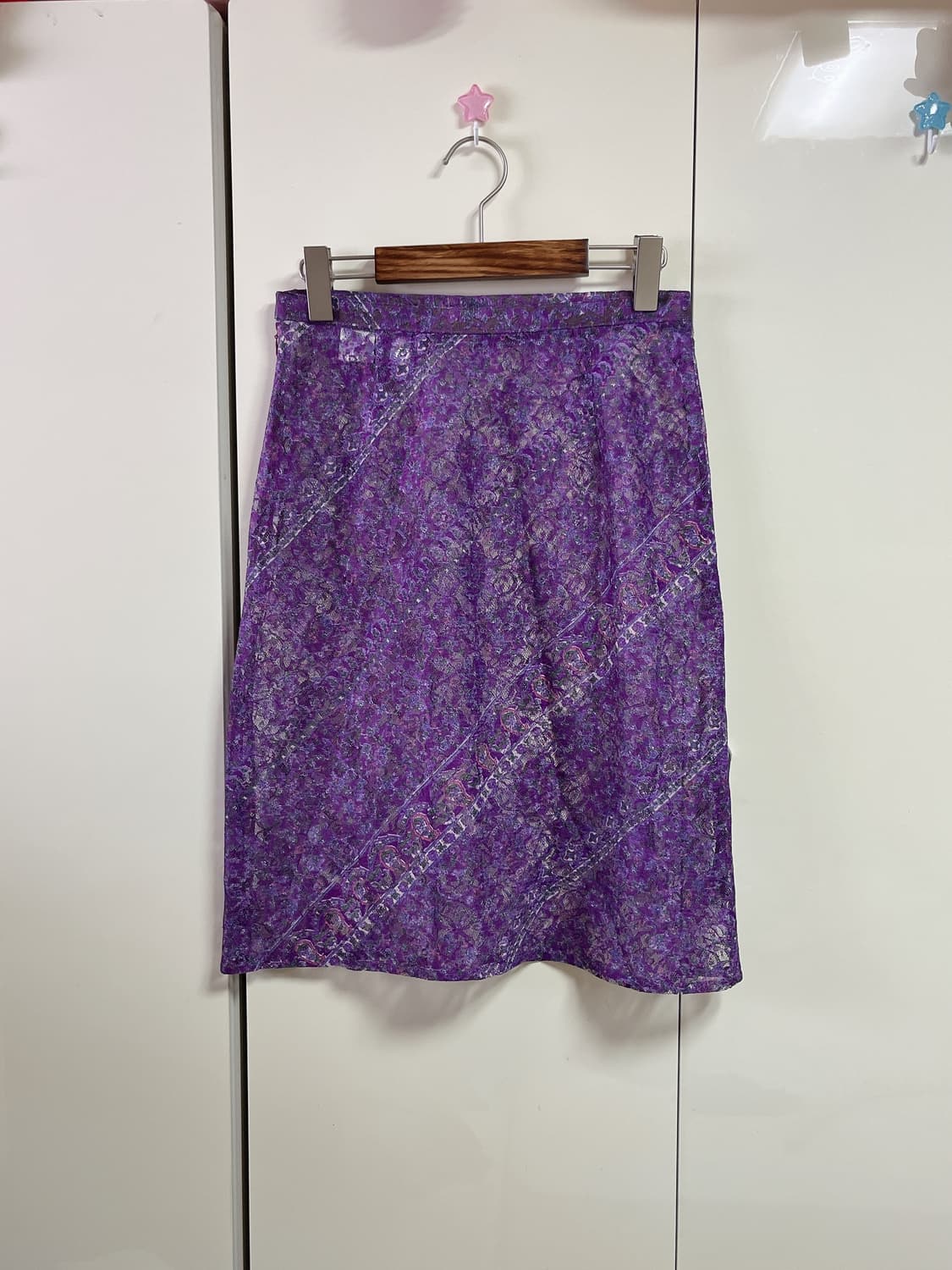 레이어링 바이올렛 레이스 스커트 상품이미지1