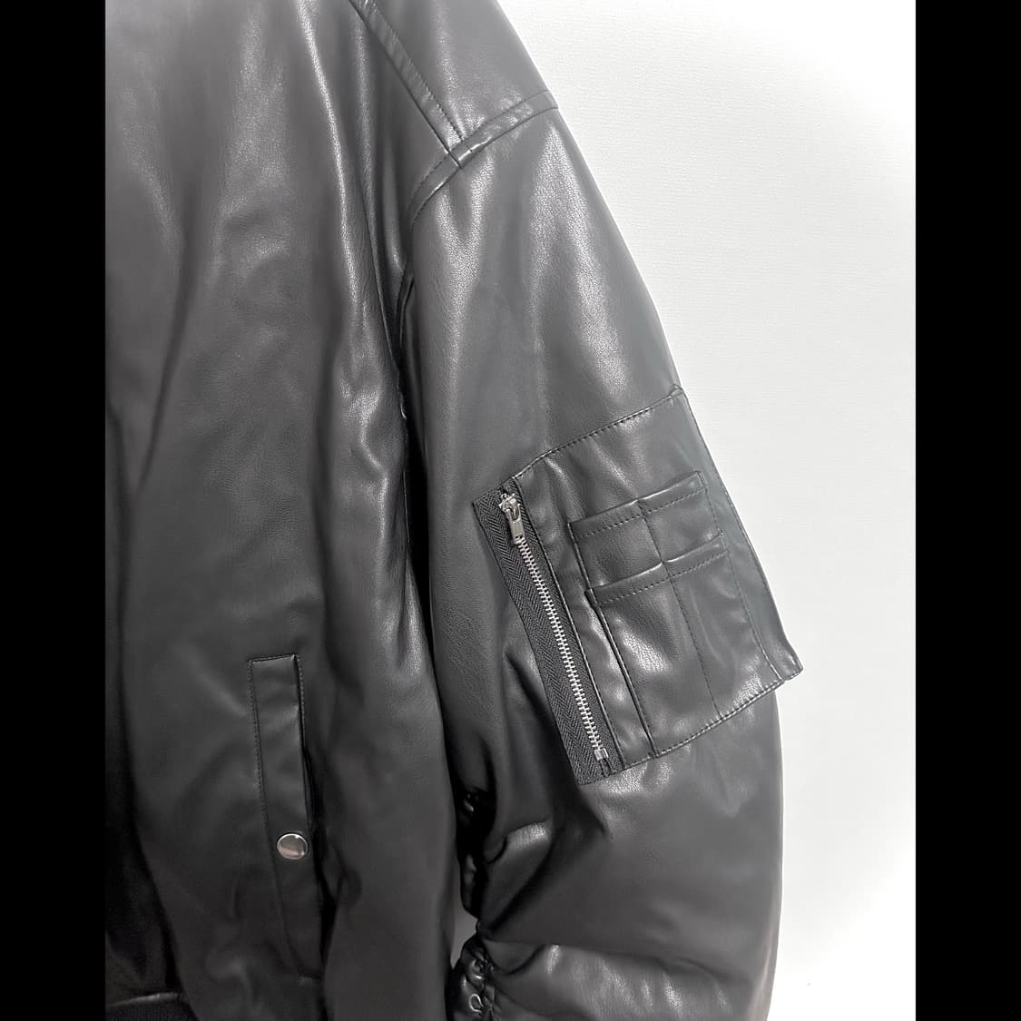 레더 셔링 리버시블 항공점퍼 자켓 상품이미지4