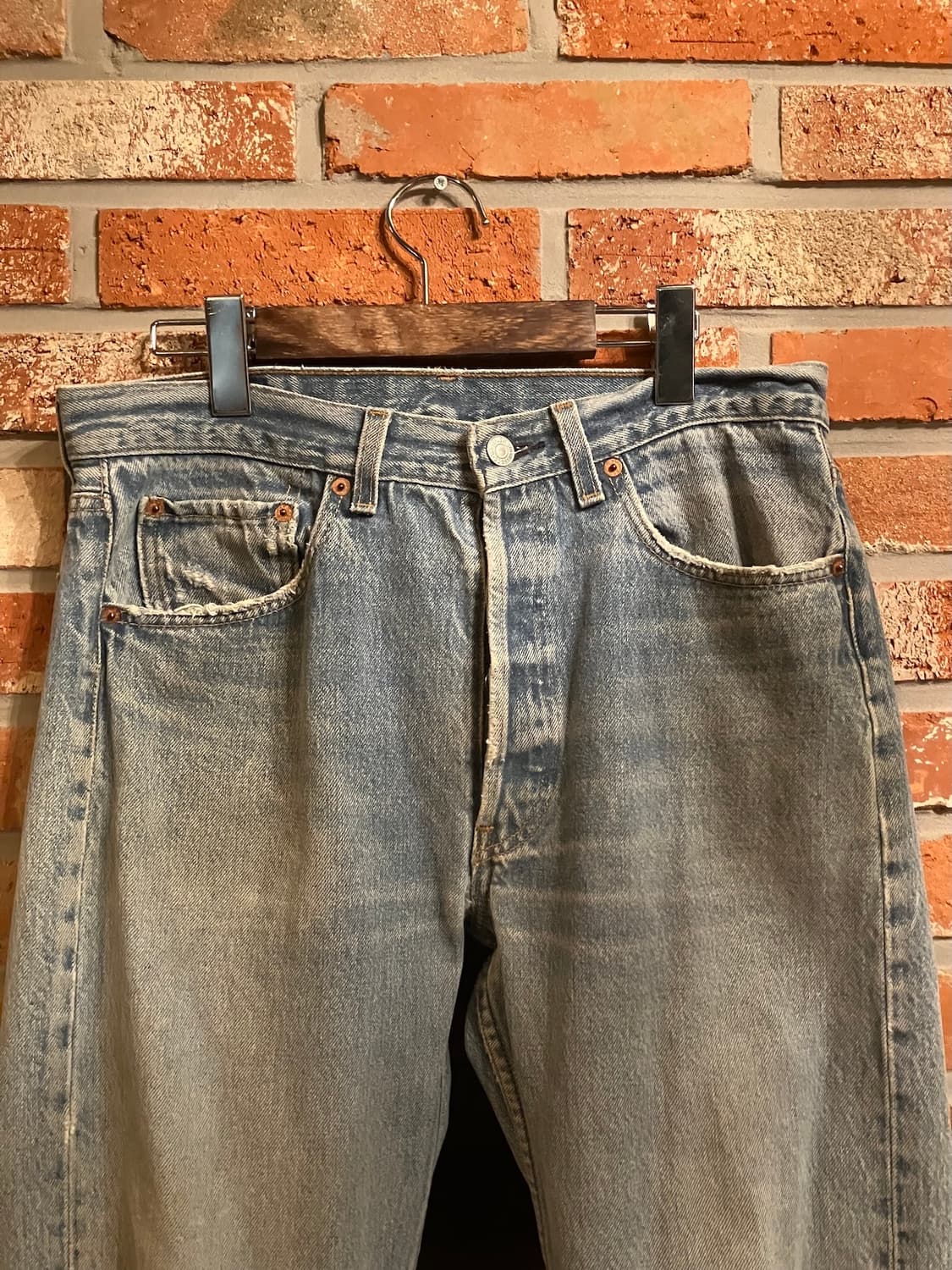 90s USA 빈티지 리바이스 501xx 0000 데님 팬츠 상품이미지3