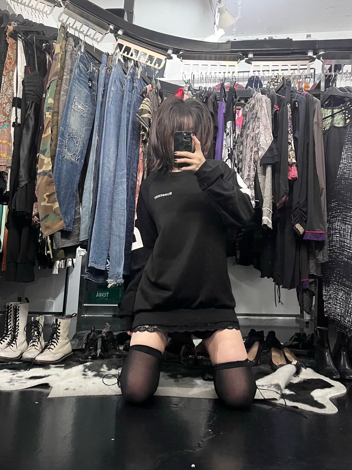 버버리 프린팅 맨투맨 상품이미지2