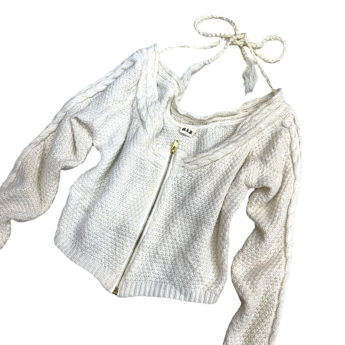 D.i.a knit halter zip-up 상품이미지2