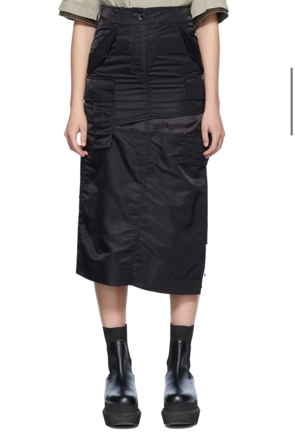 사커이 Sacai 나일론 카고 스커트 블랙 새상품 사이즈 1 상품이미지1