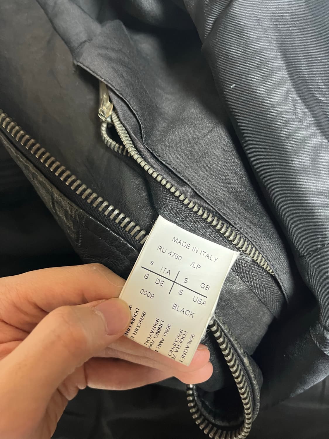 [S] 릭오웬스 09FW 크러스트 워시드 램 지오 자켓 상품이미지7