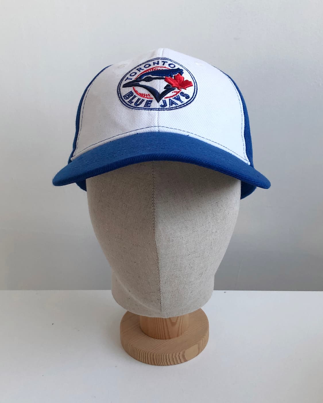 미국 빈티지 토론토 블루제이스 자수 블루 배색 볼캡 모자 상품이미지8