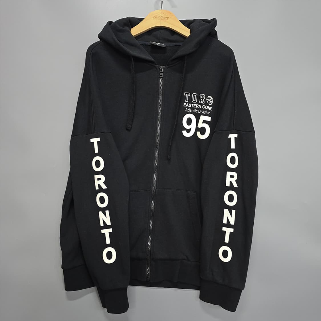 NBA 토론토 랩터스 후드집업 자켓 블랙 XL 상품이미지3