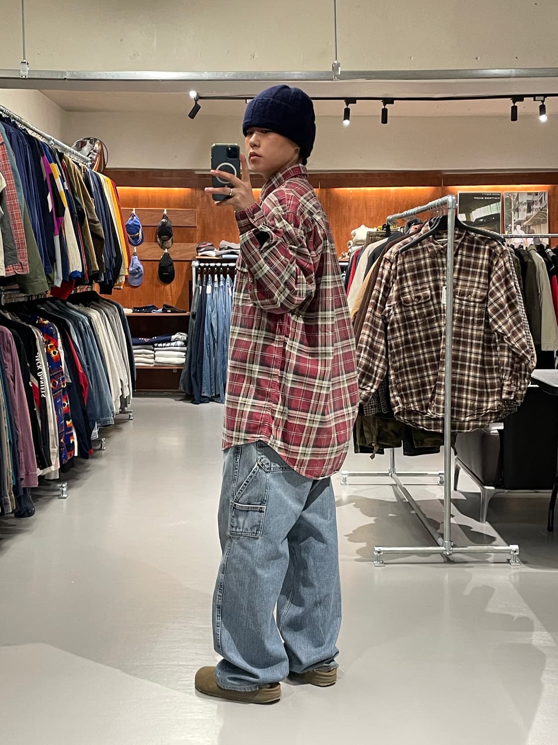 아베크롬비 헤비 코튼 체크 셔츠   상품이미지4