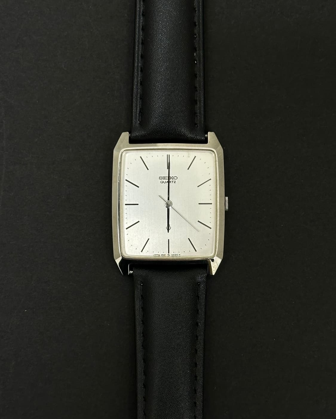 세이코 실버 탱크 쿼츠 시계 상품이미지4
