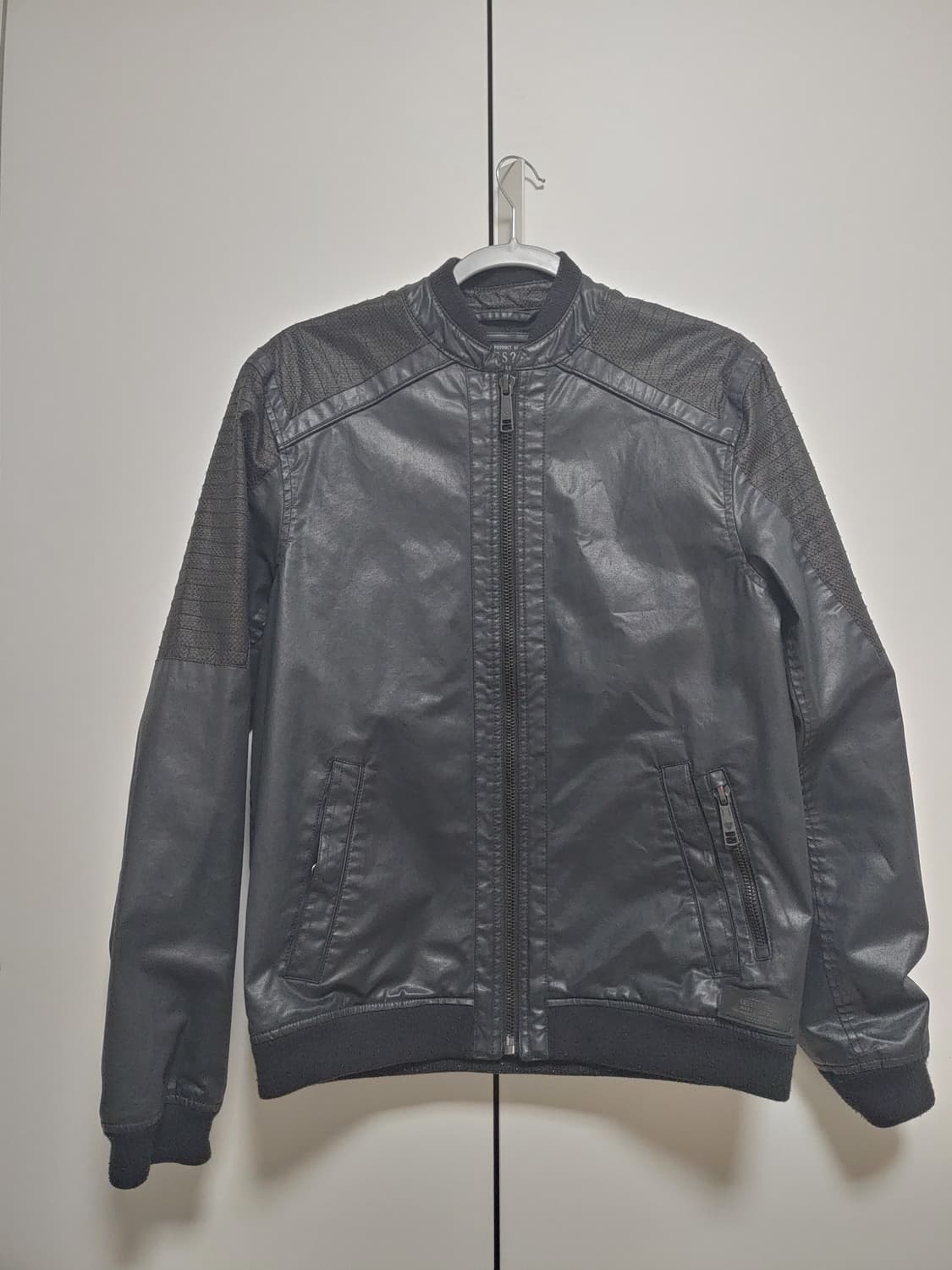 GUESS  게스 항공자켓형  레더 자켓-M사이즈 상품이미지2