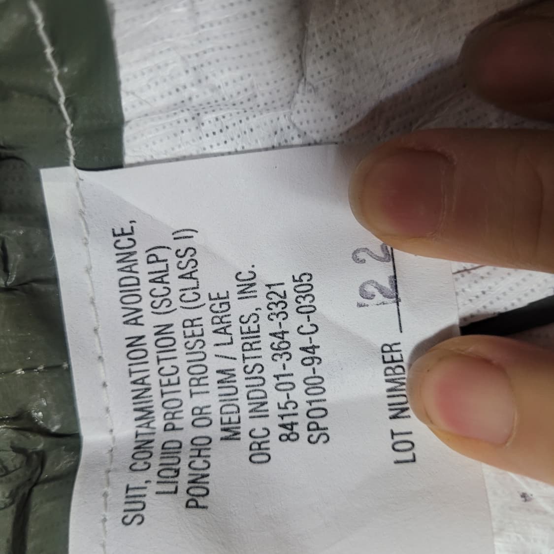 미 빈티지 액체 방호용 오염 방지복/초경량 우비 상품이미지5