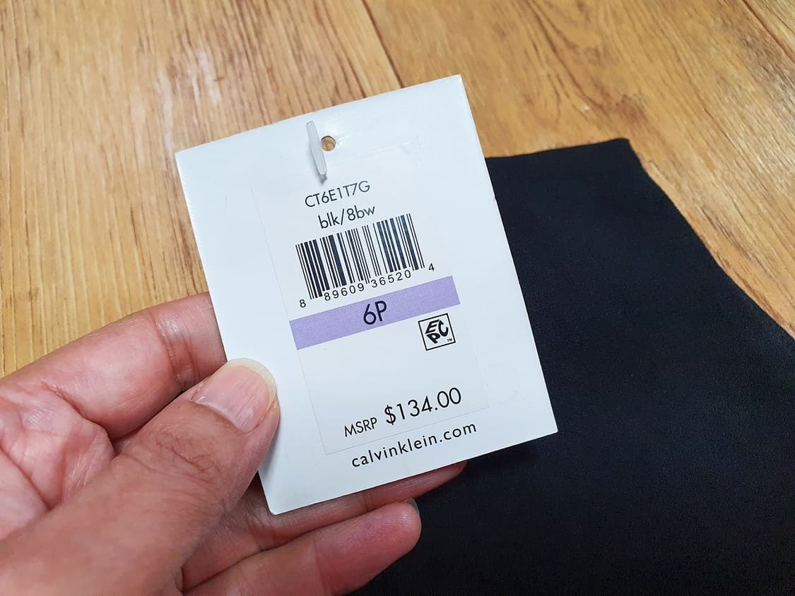 CK 투톤배색 원피스 55-66 새상품 상품이미지6