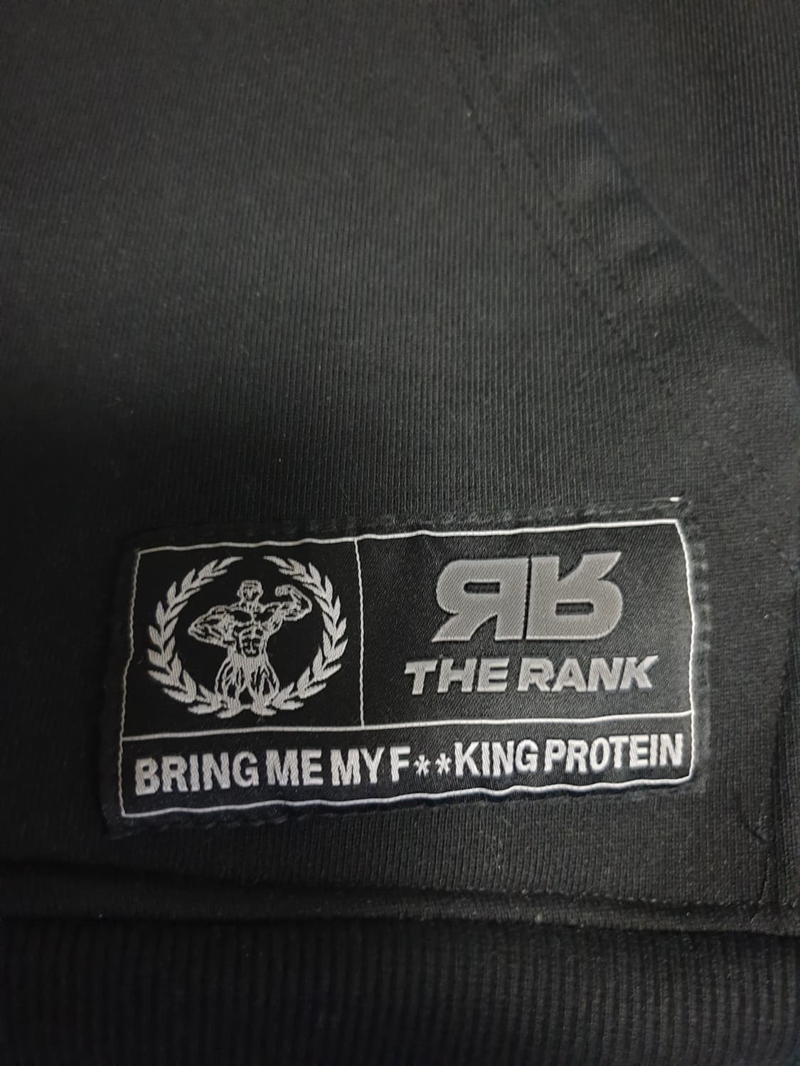 THE RANK 버닝 레볼루션 기모 후드집업 블랙  (1사이즈) 상품이미지5