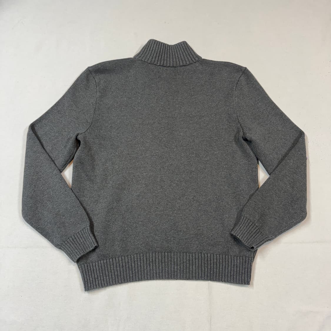 L) 폴로 랄프로렌 반집업 풀오버 헤비코튼 니트 그레이 상품이미지5