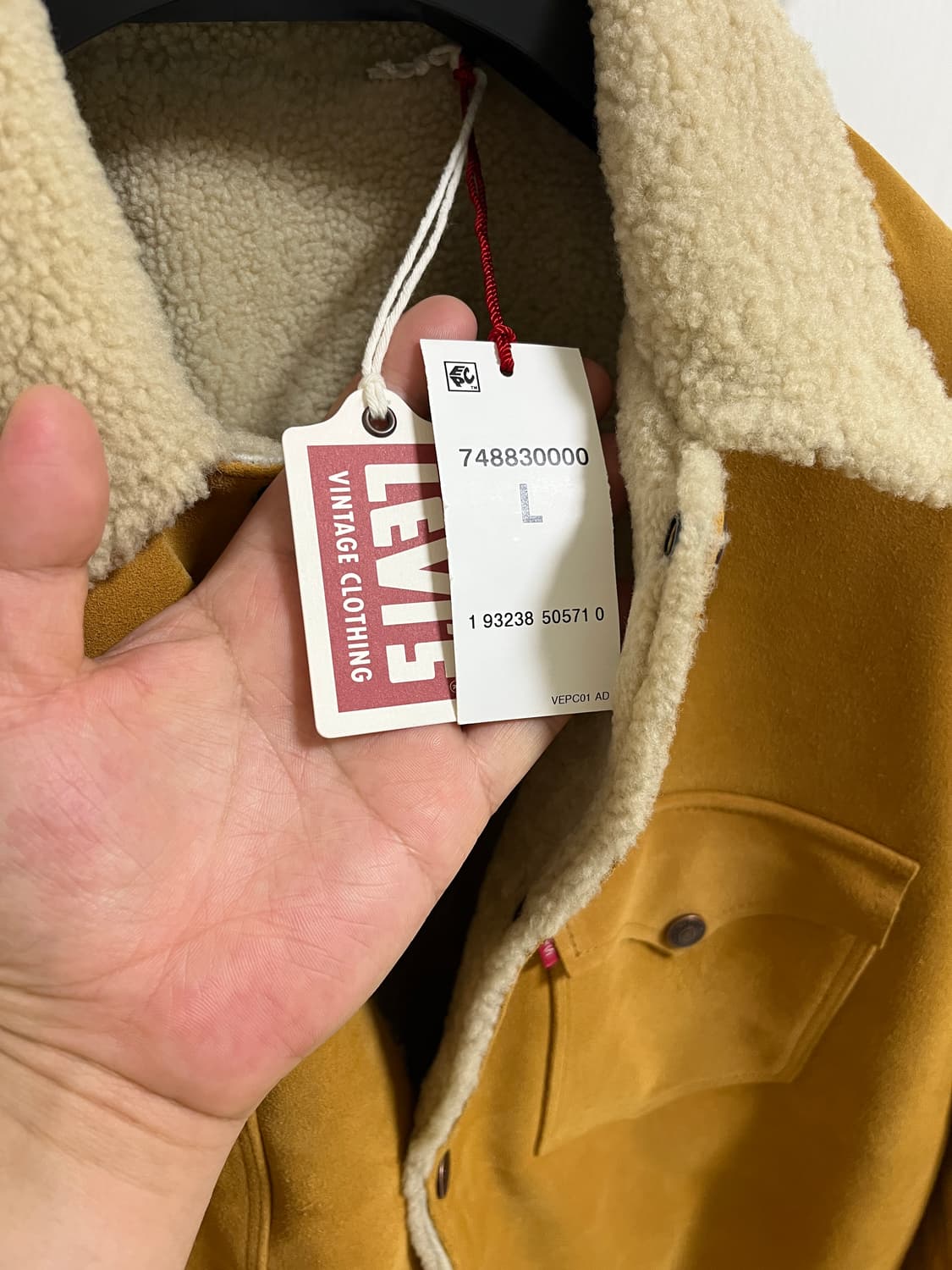 리바이스빈티지클로딩 lvc 코삭,스웨이드레더,한정판34X32,34X34 상품이미지4