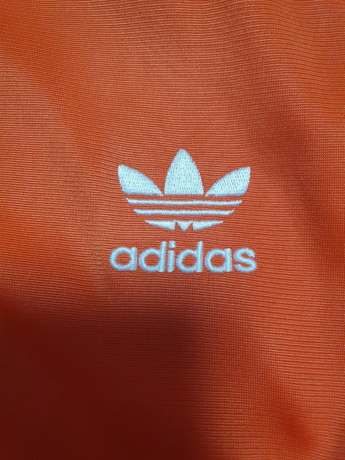 아디다스 트레포일 여성 져지 오렌지 화이트 자켓 S 상품이미지6