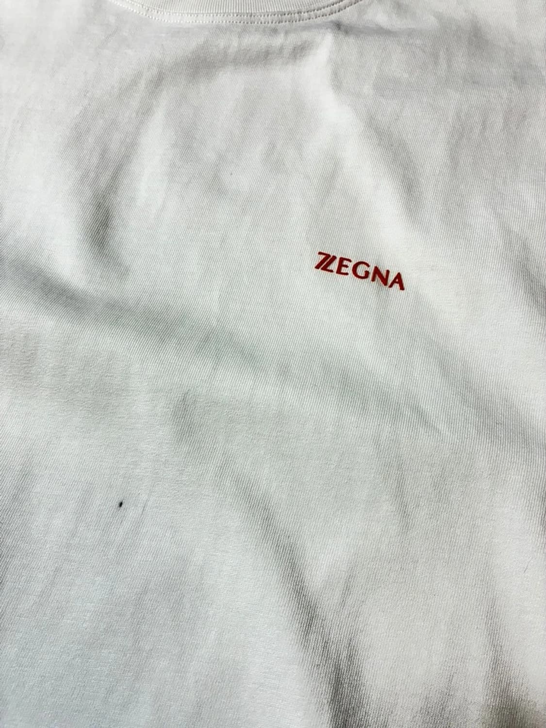 제냐 ZEGNA 화이트 크루넥 반팔 티셔츠 PN9030 상품이미지4