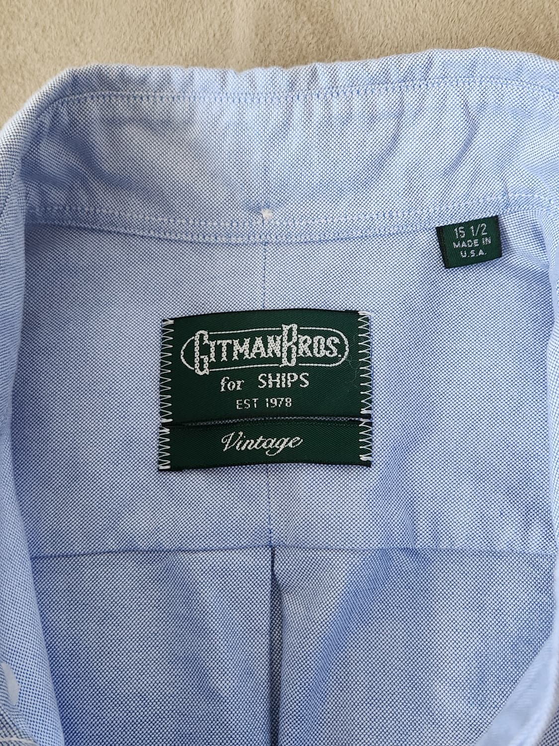 Gitman Bros Vintage 짓먼 브로스 빈티지 옥스포드 블루 M 상품이미지6