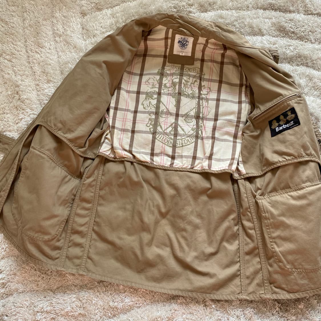 바버 인터네셔널 Washed Twill 자켓 스몰 상품이미지7