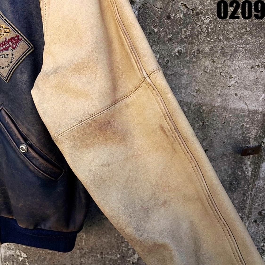 할리데이비슨 레더 바시티 스타디움 자켓 M 0209  상품이미지4