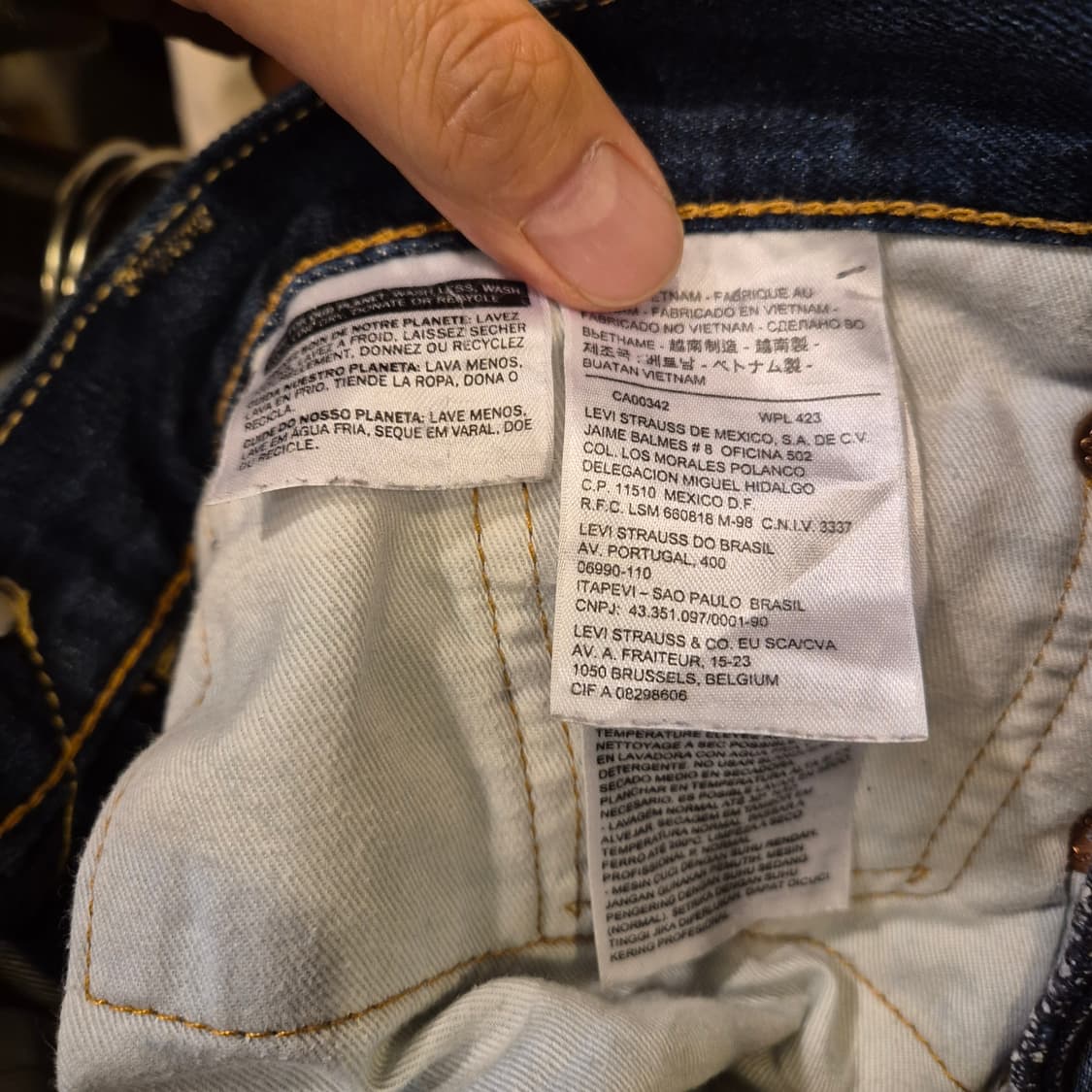 32인치 리바이스 502 청바지  상품이미지4