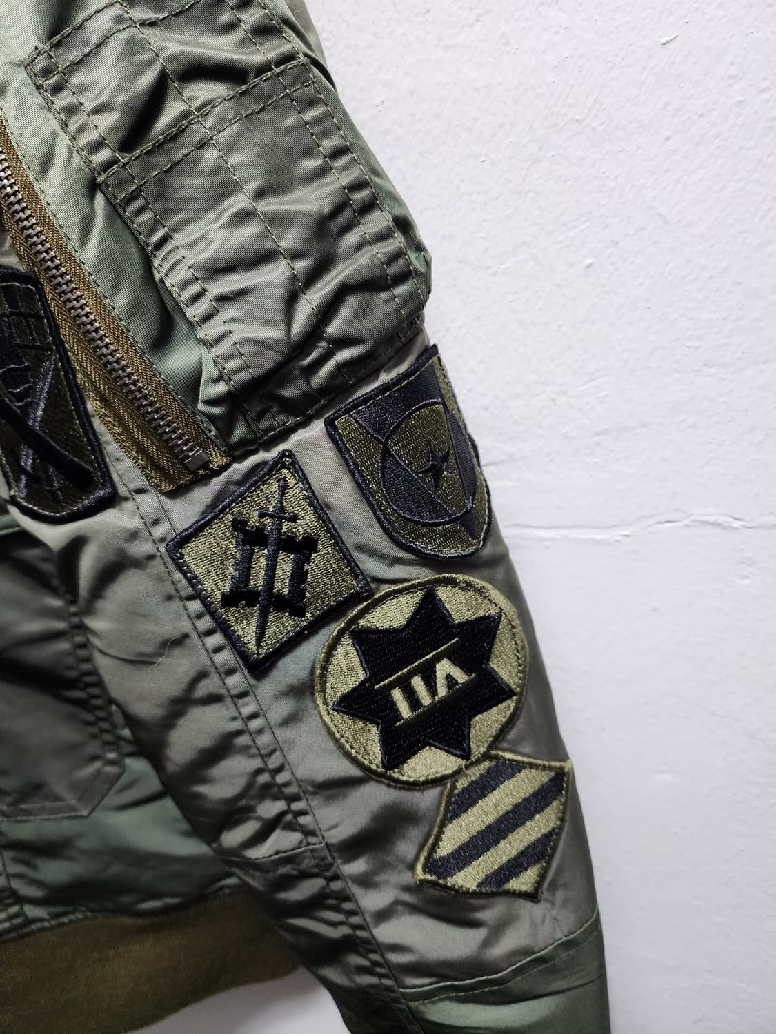 쇼트 USAF 밀리터리 패치워크 MA-1 항공점퍼  상품이미지3