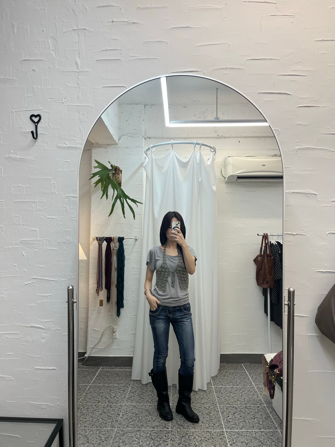 스키니핏 칠부 데님 팬츠 상품이미지1