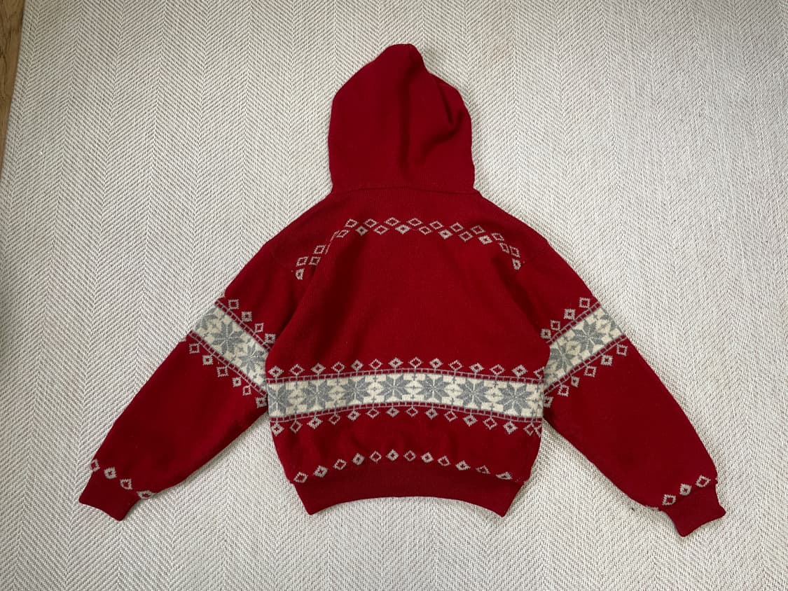 빈티지 노르딕 코위찬 울 니트 집업 J03501 상품이미지6