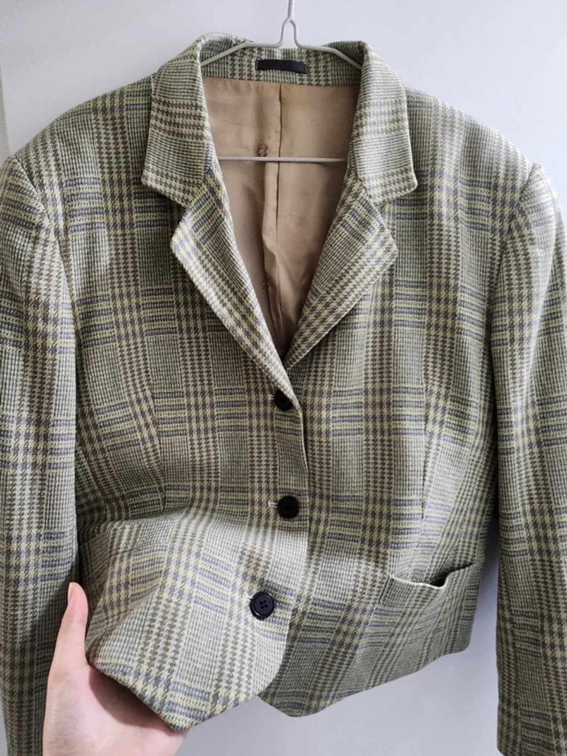 연두 트위드 자켓 상품이미지1