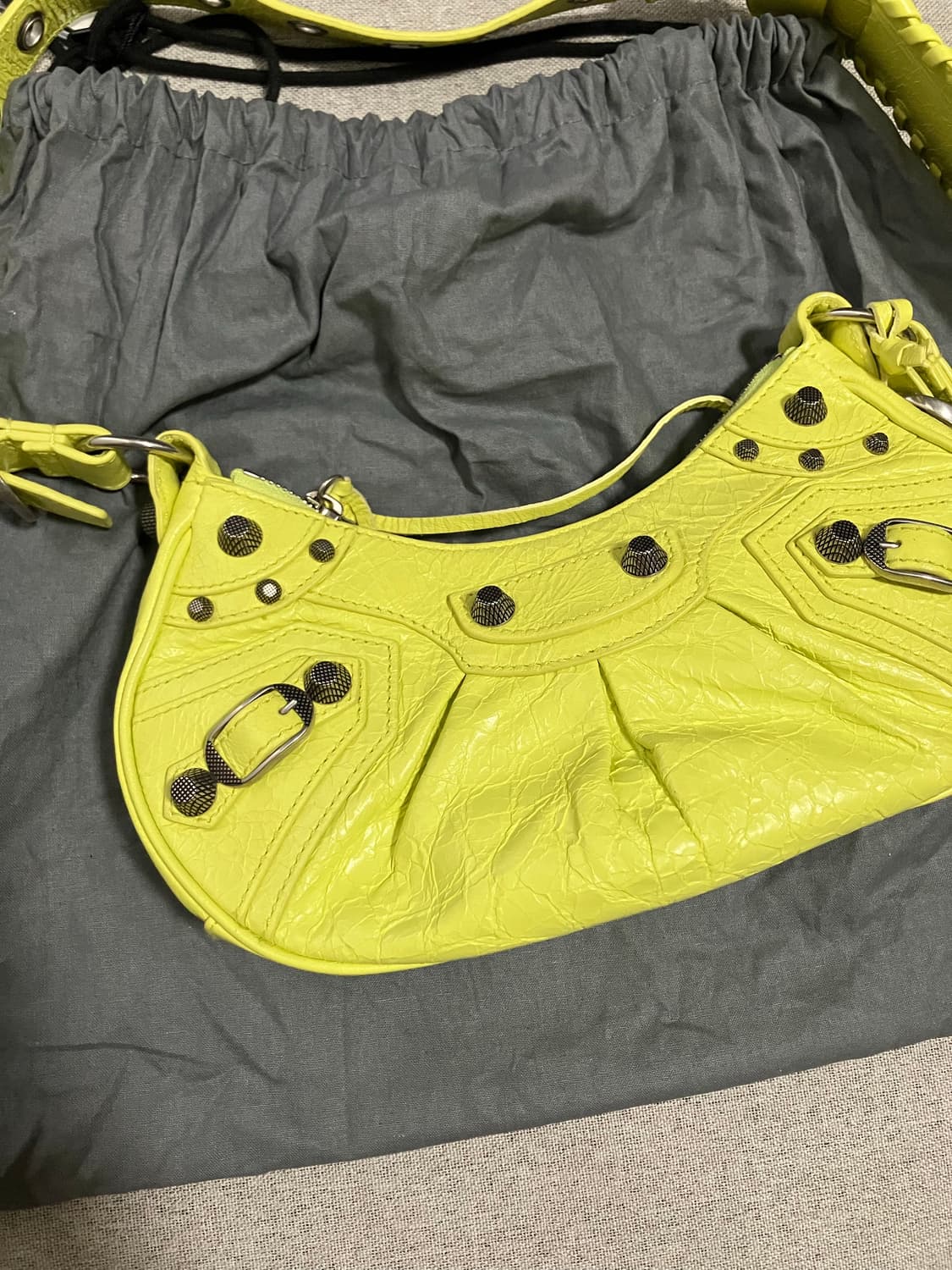 [XS] 발렌시아가 르카골 숄더백 라임 상품이미지3