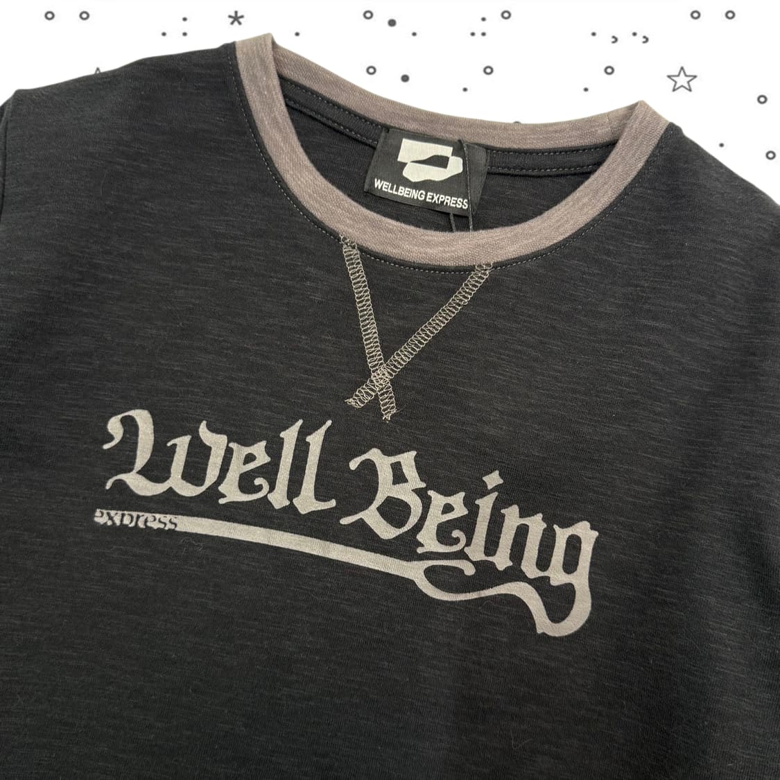 M WELLBING 웰빈익스프레스 멜란지 컬러 블록탑 블랙 상품이미지2