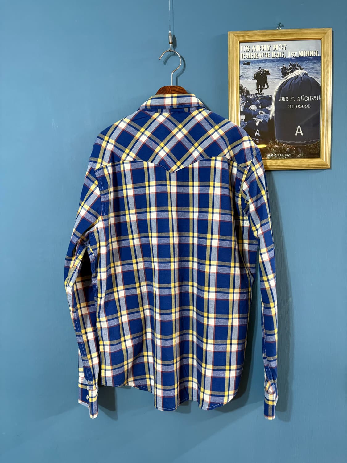 00‘s Levis Check Western  shirt. 상품이미지8