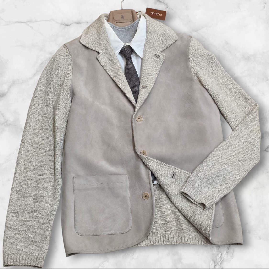 Loro Piana 로로피아나 역작* 스웨이드 캐시미어 실크 초어 자켓 상품이미지3