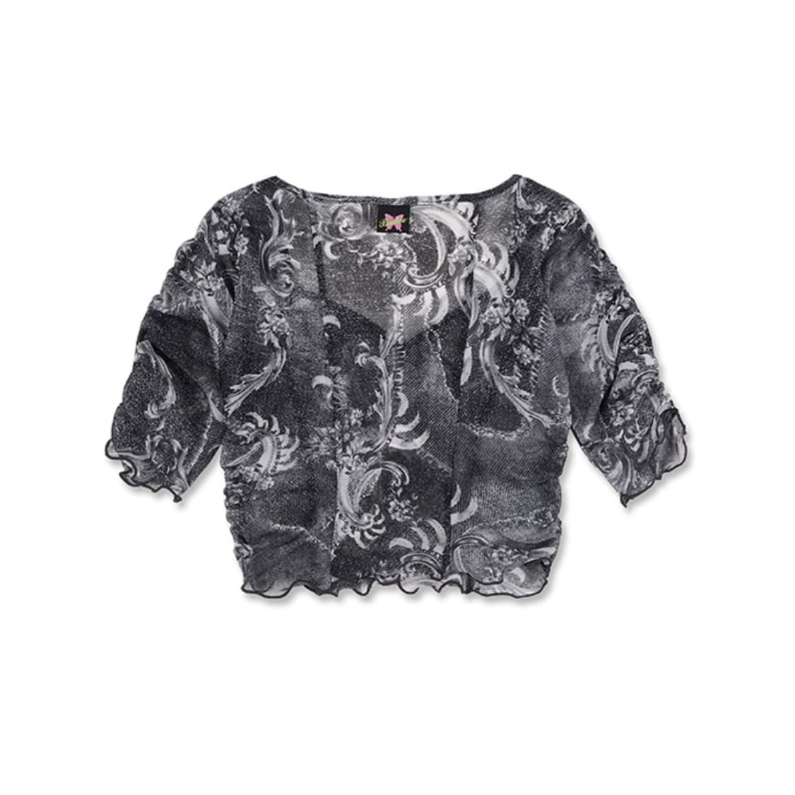 배디 데님 메쉬 크롭탑 상품이미지4