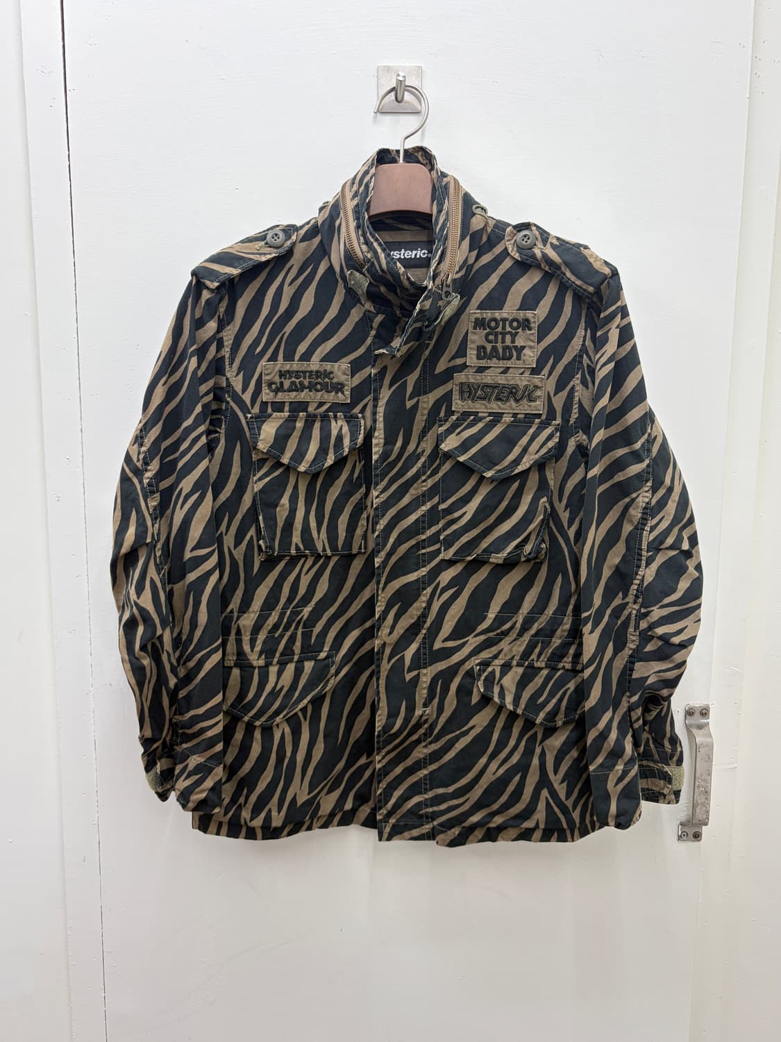 히스테릭 글래머 레오파드 필드 자켓 상품이미지1