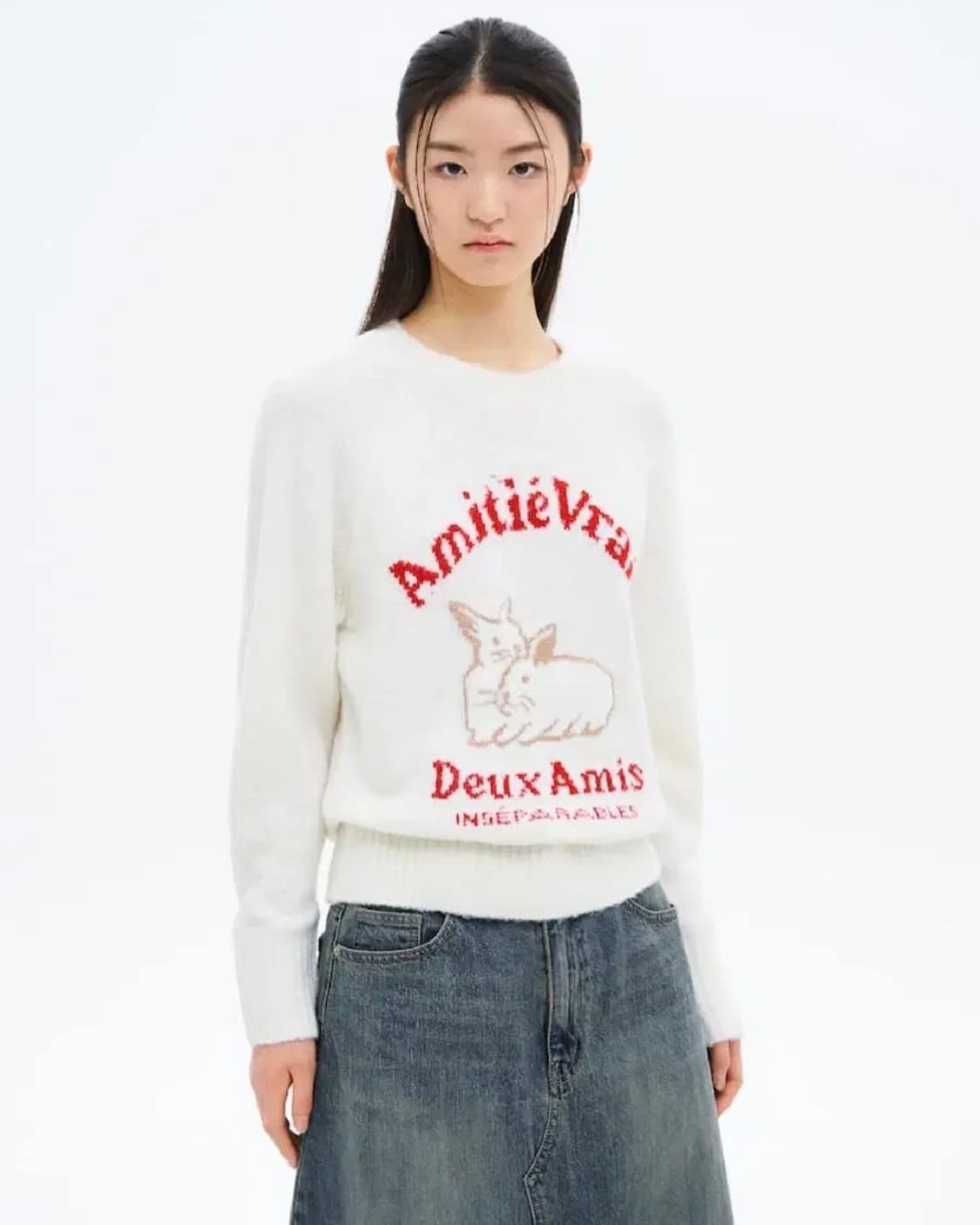 에잇세컨즈 토끼 자카드 니트 L 상품이미지1