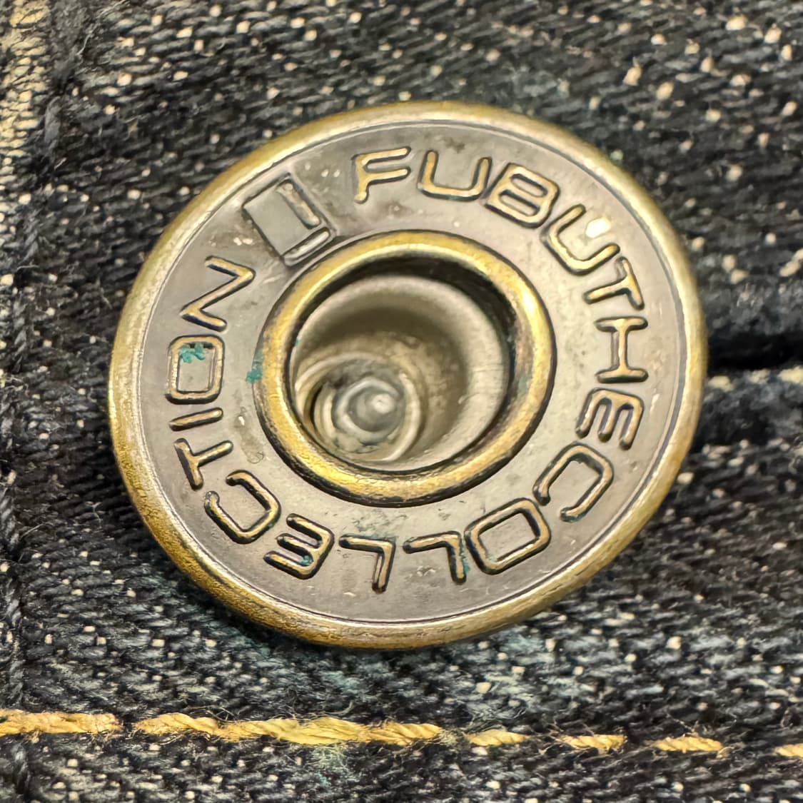 후부 레터링 자수 데님 팬츠 상품이미지4