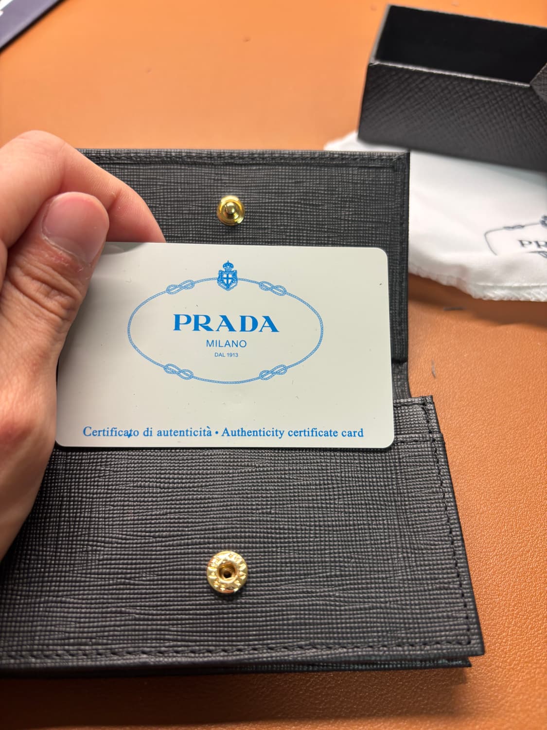 프라다 사피아노 카드 홀더 블랙 상품이미지4